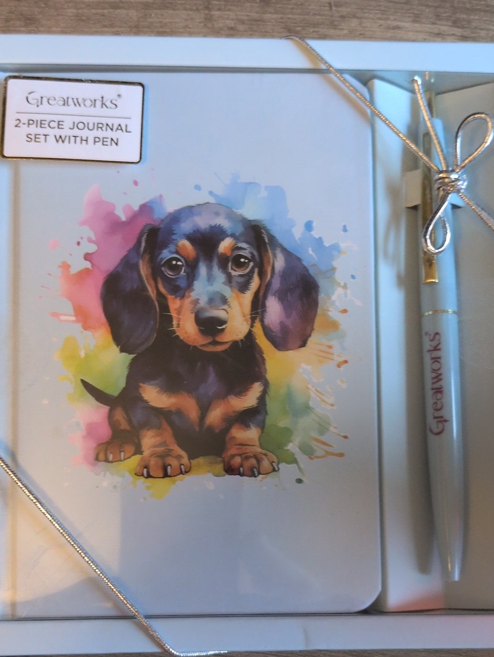 Dachshund Puppy Journal Set with Pen